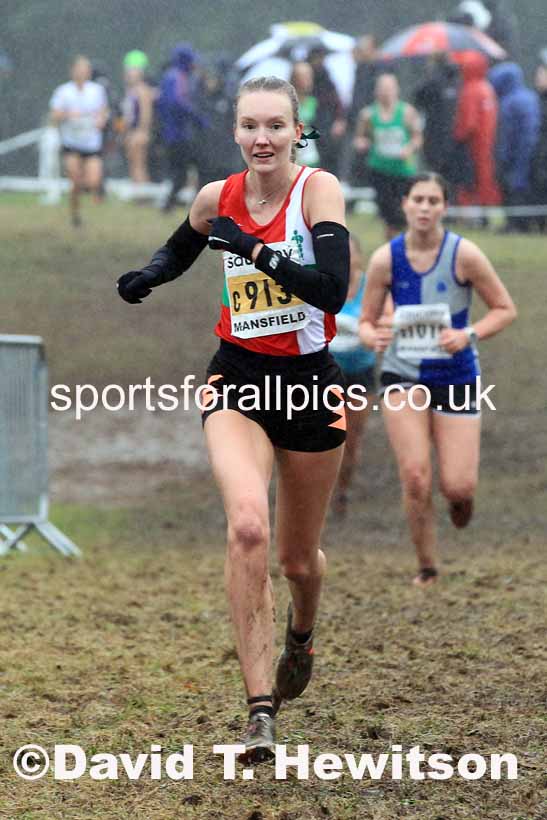 Senior Womens 2023 National Cross Country Relays, Berry Hill Park, Mansfield.  Photo: David T. Hewitson/Sports for All Pics